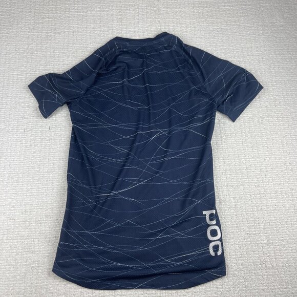 Poc Sports Cycling Running Light Tee T Shirt Jersey Short Sleeve Blue Sz s Read* - Picture 13 of 16